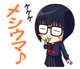 yurukawa high school girl Sticker sticker #10109270