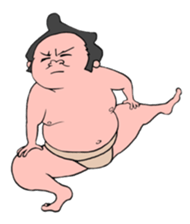 Alive even sumo wrestlers. sticker #10109516
