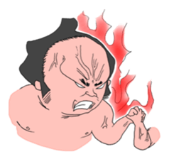 Alive even sumo wrestlers. sticker #10109522
