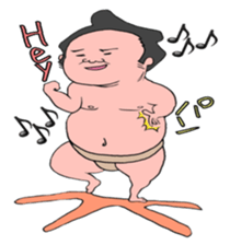 Alive even sumo wrestlers. sticker #10109523