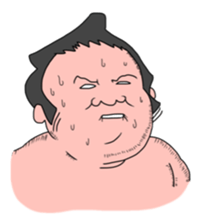 Alive even sumo wrestlers. sticker #10109528