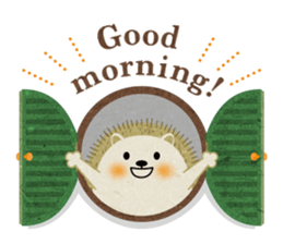 Hedgehog Haris 2 English sticker #10109912