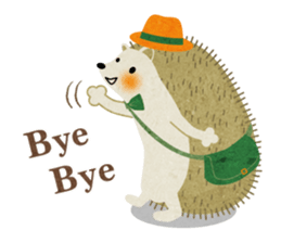 Hedgehog Haris 2 English sticker #10109913