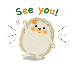 Hedgehog Haris 2 English sticker #10109914