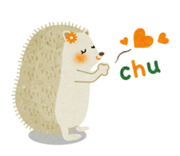 Hedgehog Haris 2 English sticker #10109915