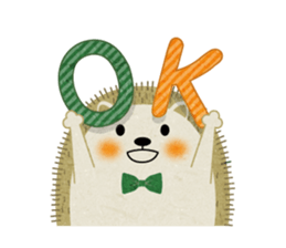 Hedgehog Haris 2 English sticker #10109917