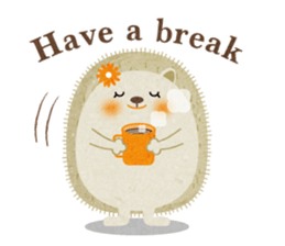 Hedgehog Haris 2 English sticker #10109919