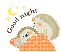 Hedgehog Haris 2 English sticker #10109920