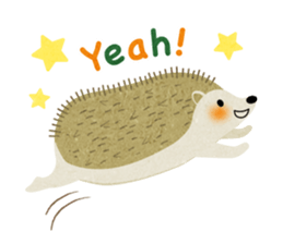 Hedgehog Haris 2 English sticker #10109924