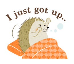 Hedgehog Haris 2 English sticker #10109928