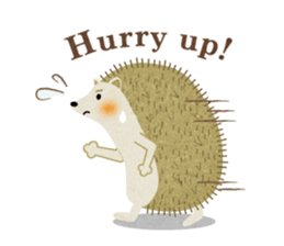 Hedgehog Haris 2 English sticker #10109929