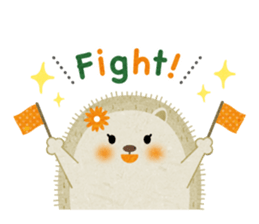Hedgehog Haris 2 English sticker #10109930
