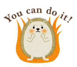 Hedgehog Haris 2 English sticker #10109931