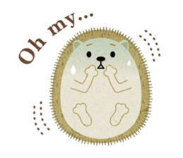 Hedgehog Haris 2 English sticker #10109934