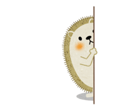 Hedgehog Haris 2 English sticker #10109935