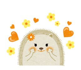 Hedgehog Haris 2 English sticker #10109936