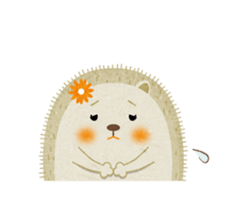Hedgehog Haris 2 English sticker #10109938