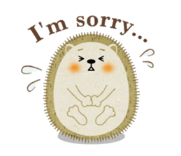 Hedgehog Haris 2 English sticker #10109939