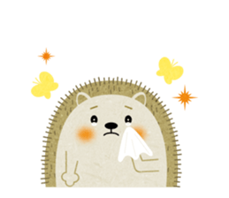 Hedgehog Haris 2 English sticker #10109941