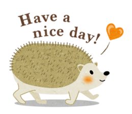 Hedgehog Haris 2 English sticker #10109942