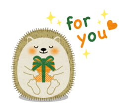 Hedgehog Haris 2 English sticker #10109943