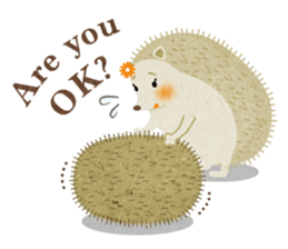 Hedgehog Haris 2 English sticker #10109944