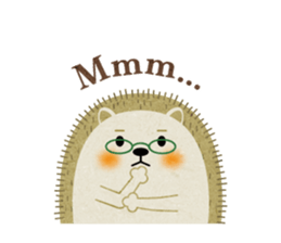 Hedgehog Haris 2 English sticker #10109947