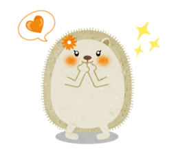 Hedgehog Haris 2 English sticker #10109949
