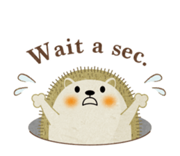 Hedgehog Haris 2 English sticker #10109950