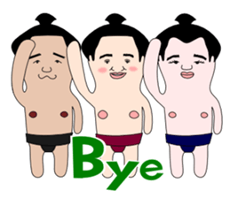 yuruyuru sumo wrestlers sticker #10110836