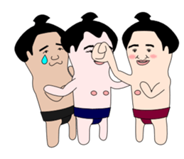 yuruyuru sumo wrestlers sticker #10110843
