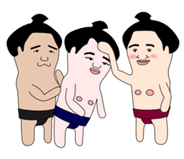 yuruyuru sumo wrestlers sticker #10110844