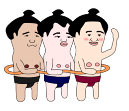 yuruyuru sumo wrestlers sticker #10110846