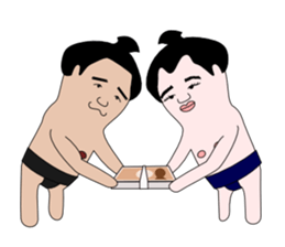 yuruyuru sumo wrestlers sticker #10110854