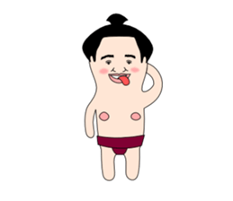 yuruyuru sumo wrestlers sticker #10110855