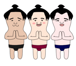 yuruyuru sumo wrestlers sticker #10110858
