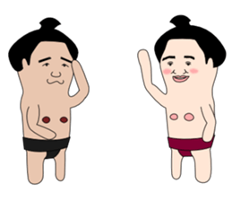 yuruyuru sumo wrestlers sticker #10110859
