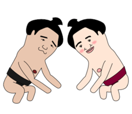 yuruyuru sumo wrestlers sticker #10110860