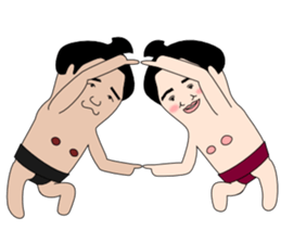 yuruyuru sumo wrestlers sticker #10110861