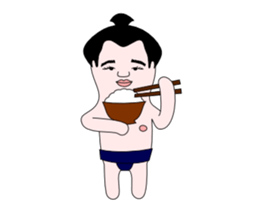 yuruyuru sumo wrestlers sticker #10110864