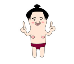 yuruyuru sumo wrestlers sticker #10110865