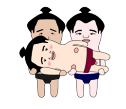 yuruyuru sumo wrestlers sticker #10110869