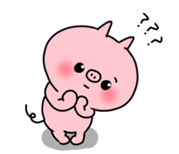 The smile of pig 5 sticker #10111673