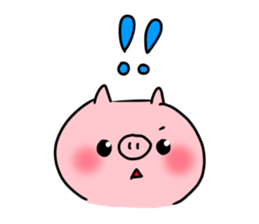 The smile of pig 5 sticker #10111674