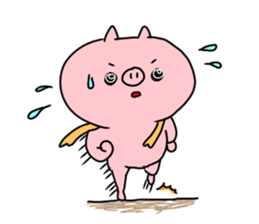 The smile of pig 5 sticker #10111682