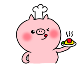 The smile of pig 5 sticker #10111684