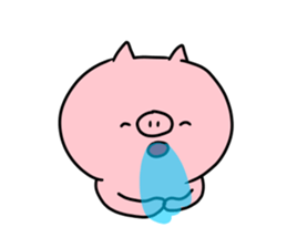The smile of pig 5 sticker #10111701