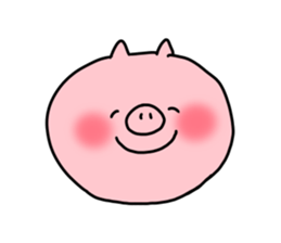 The smile of pig 5 sticker #10111702