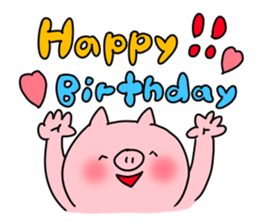 The smile of pig 5 sticker #10111708