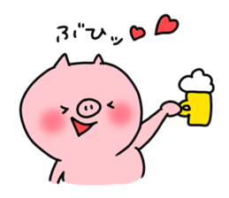 The smile of pig 5 sticker #10111709